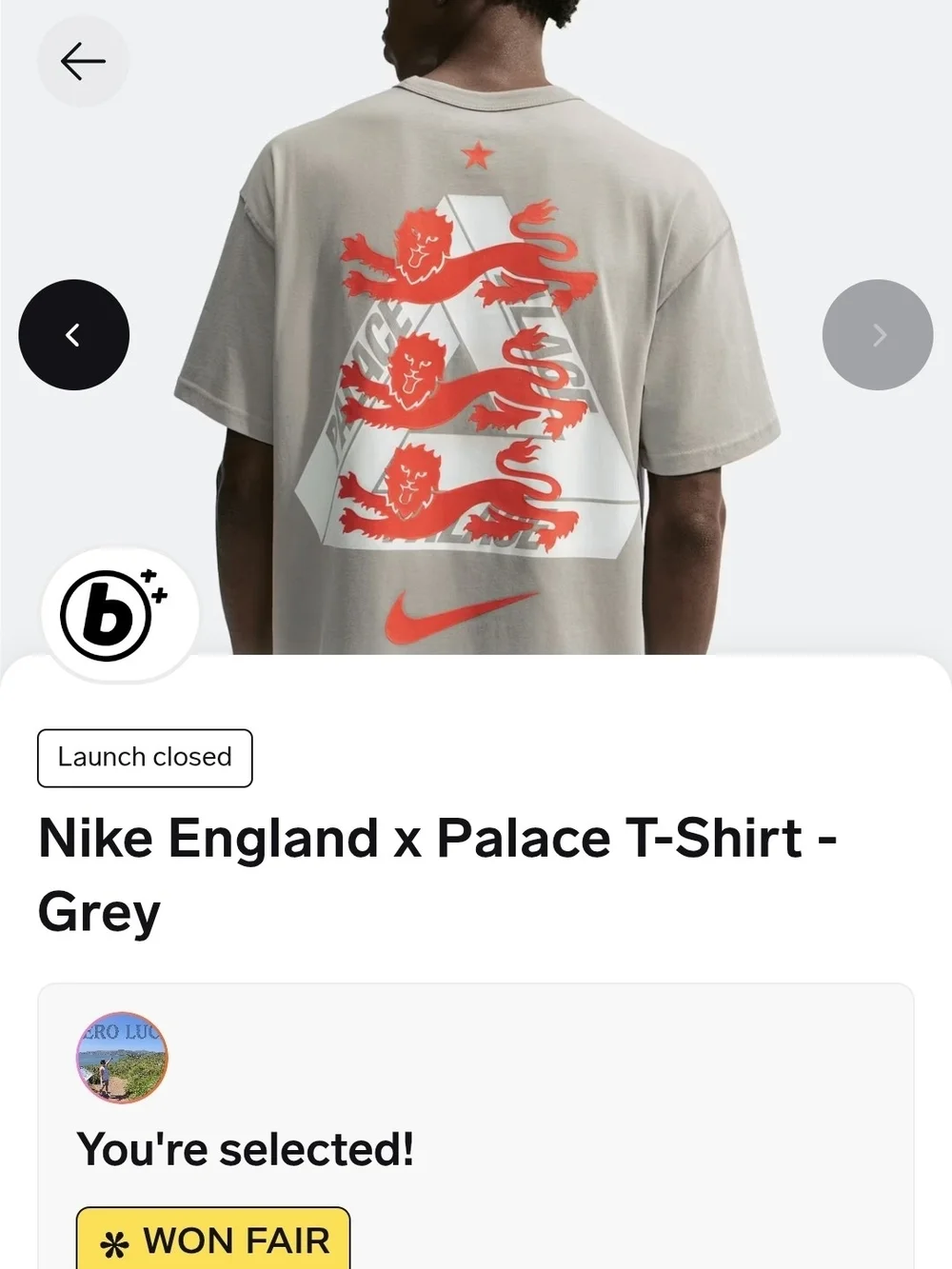Nike Grey Palace England Shirt
